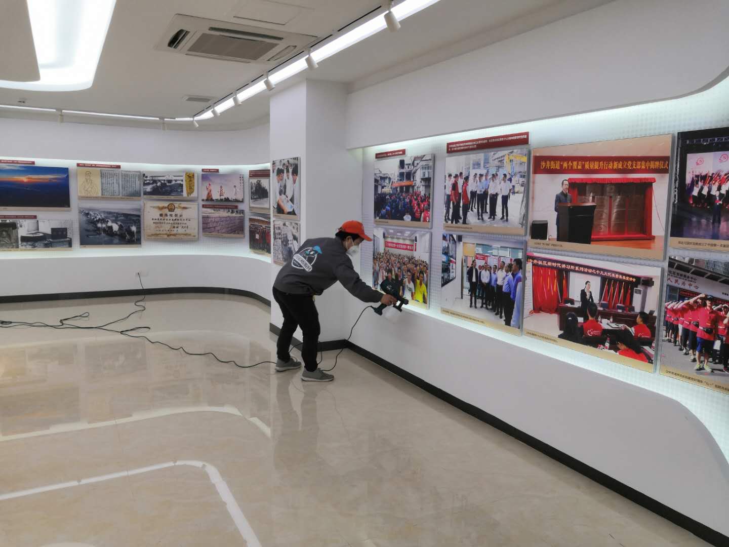 展廳墻面全方位噴涂施工治理 展廳墻面全方位噴涂施工治理